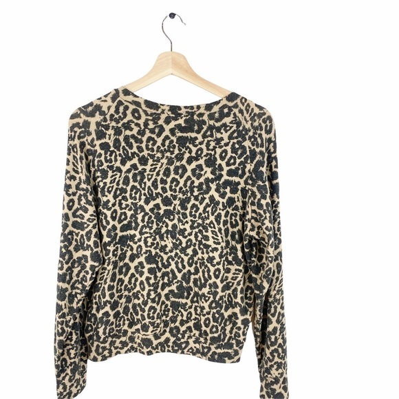 LNA Brushed Leopard Print Cutout Sweater - Picture 3 of 6